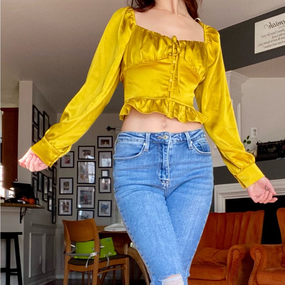 Yellow Silky Top